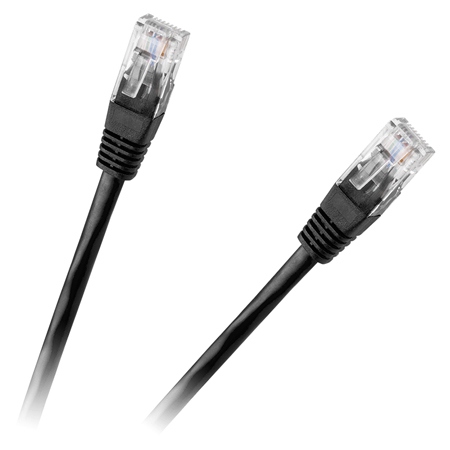 CABLU PATCHCORD UTP CAT6 0.5M NEGRU REBEL