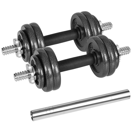 GANTERE REGLABILE CU VALIZA TOTAL 15KG REBEL ACTIVE