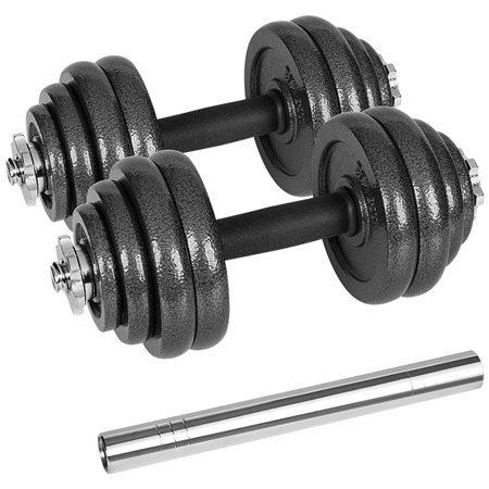 GANTERE REGLABILE CU VALIZA TOTAL 30KG REBEL ACTIVE