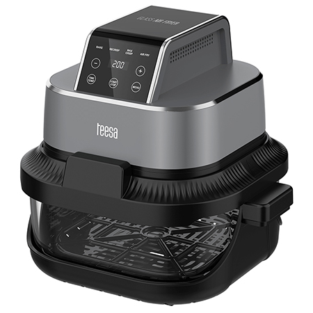 FRITEUZA GLASS AIRFRYER 4L+1.5L 1500W TEESA