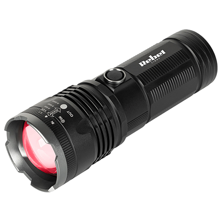 LANTERNA ALUMINIU LED 20W 4.2V 4500MAH 2000LM REBEL