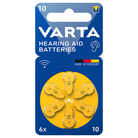 BATERII AUDITIVE 10 BLISTER 6 VARTA