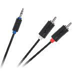 CABLU JACK 3.5 TATA - 2RCA TATA CABLETECH STANDARD 1M