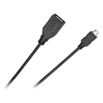 CABLU USB MAMA-MICRO USB TATA CABLETECH STANDARD 0.2M