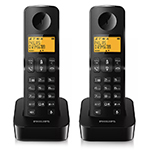 TELEFON DECT D2602 NEGRU PHILIPS