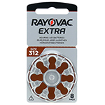 BATERIE AUDITIVA RAYOVAC EXTRA 312 BLISTER 8 BUC