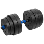 HALTERE REGLABILE CU CONECTOR 2 X 20 KG REBEL ACTIVE